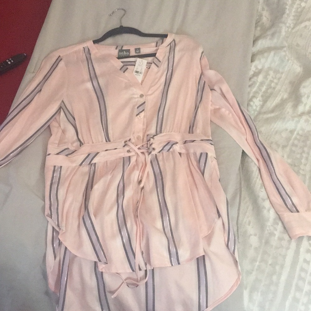 Beautiful Blouse.. Lavender, Grey & Light Pink